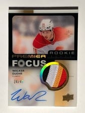 2023-24 Upper Deck Premier Premier Focus Autograph Patch Rookies Walker Duehr #PFR-WD card