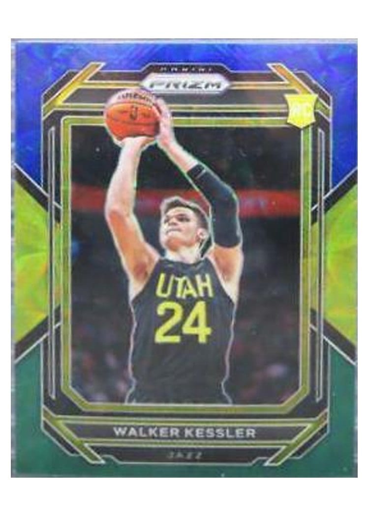 2022-23 Panini Prizm Base Set Walker Kessler Choice Blue Yellow Green Prizm #234 card