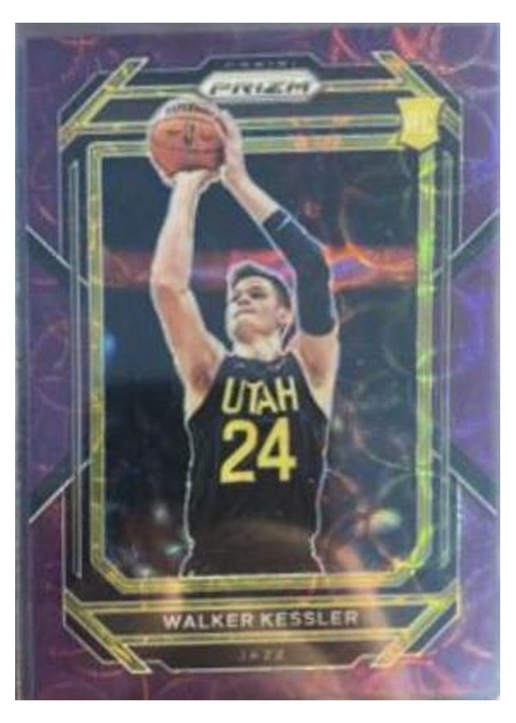 2022-23 Panini Prizm Base Set Walker Kessler Choice Purple Prizm #234 card