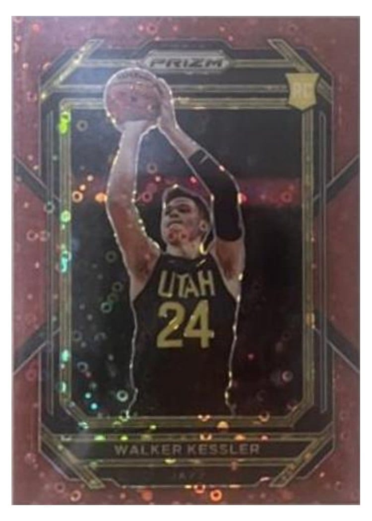 2022-23 Panini Prizm Base Set Walker Kessler Fast Break Red Prizm #234 card