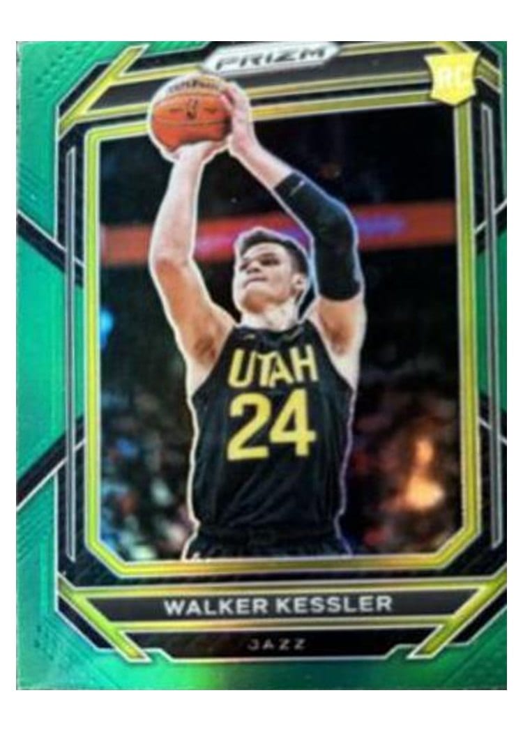 2022-23 Panini Prizm Base Set Walker Kessler Green Prizm #234 card