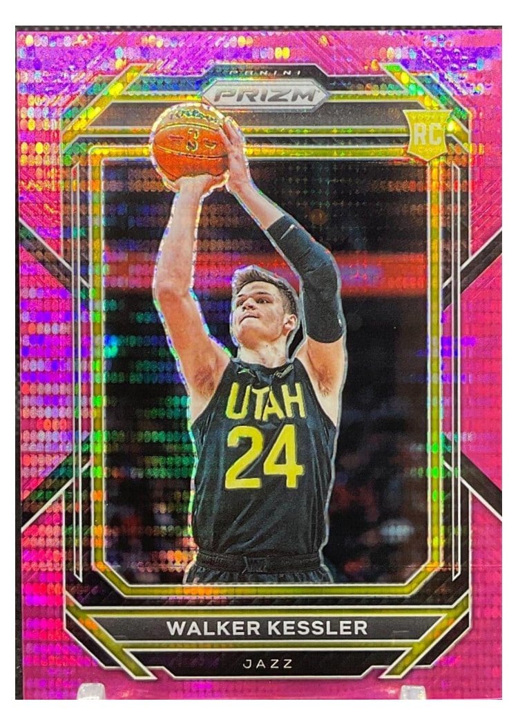 2022-23 Panini Prizm Base Set Walker Kessler Pink Pulsar Prizm #234 card