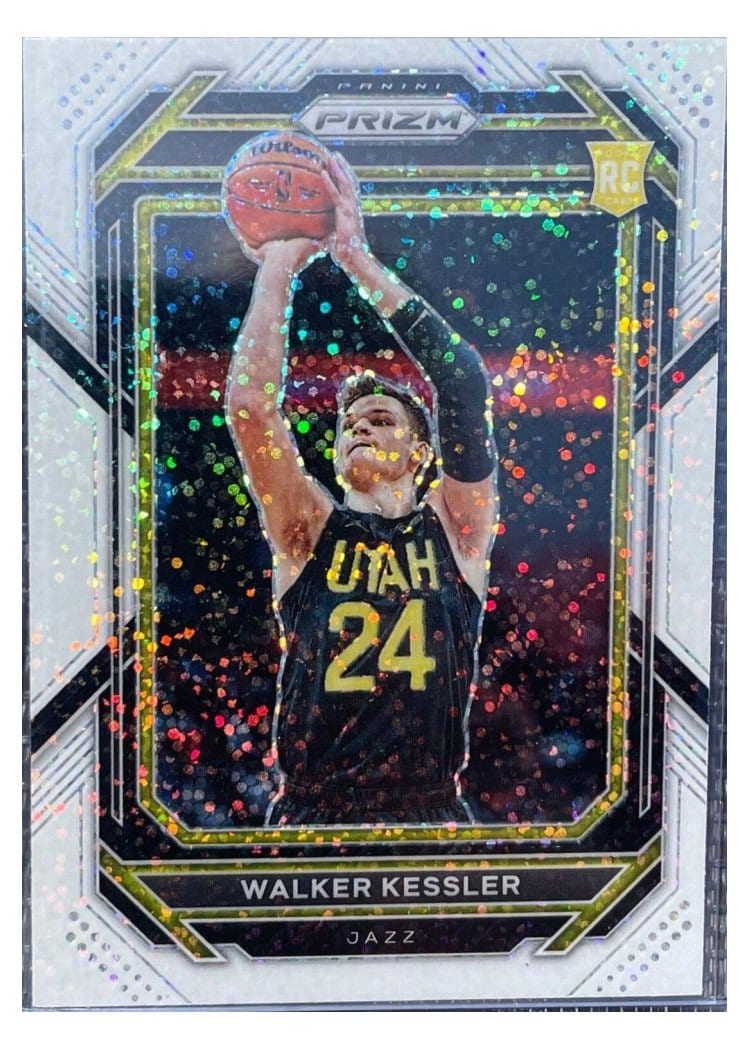 2022-23 Panini Prizm Base Set Walker Kessler White Sparkle Prizm #234 card