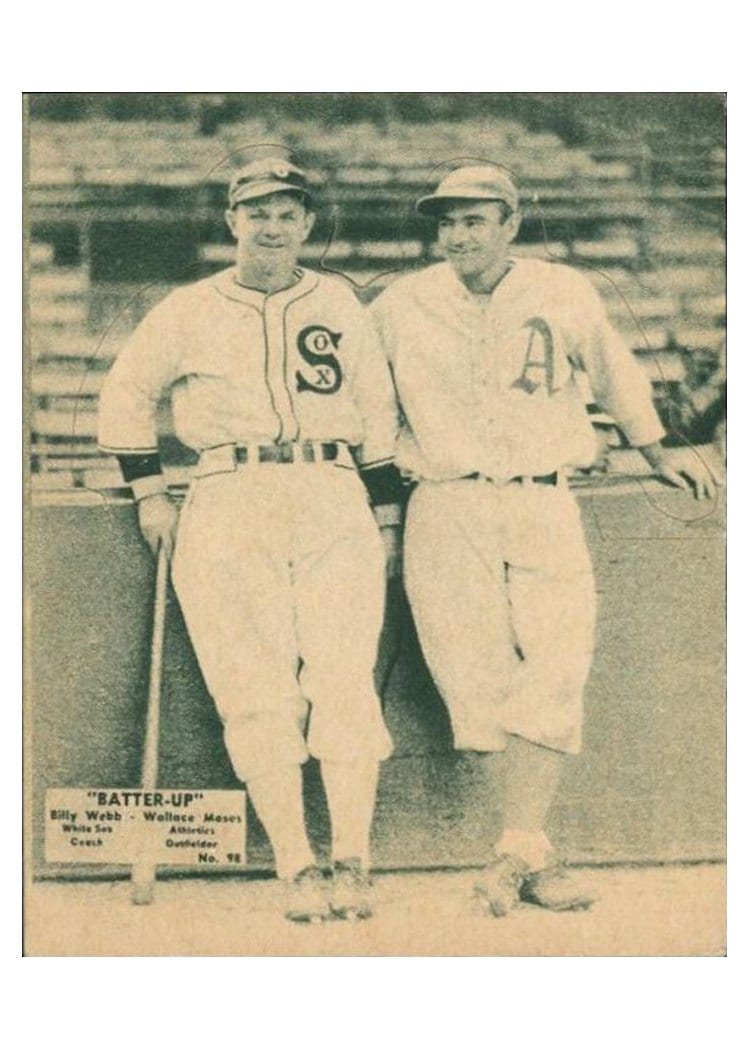 1934 Batter Up Wallace Moses #98 card