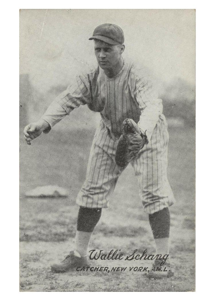 1921 Exhibits Wallie Schang card