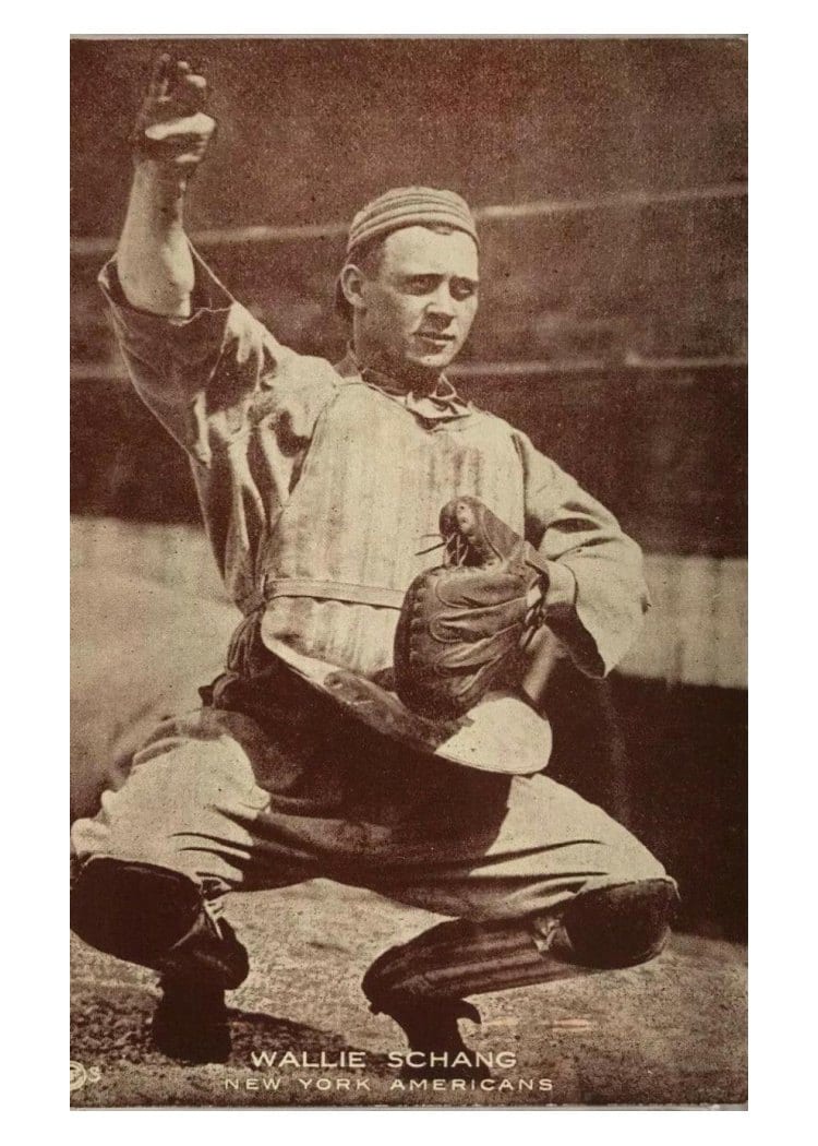 1922 Eastern Exhibit Wallie Schang card