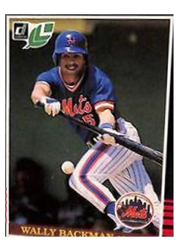 1985 Leaf Wally Backman #79 card