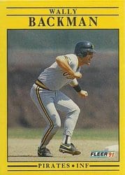 1991 Fleer Base Set Wally Backman #29 card