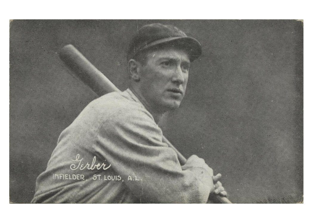 1922 Exhibits Wally Gerber card