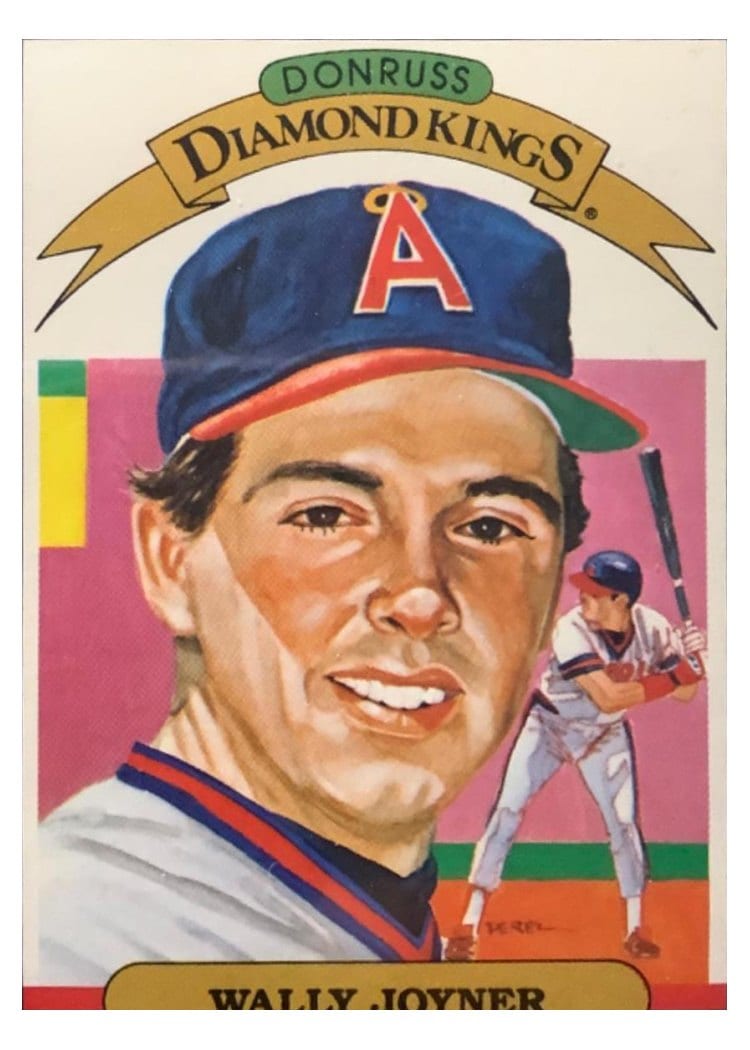 1987 Donruss Wally Joyner #1 card