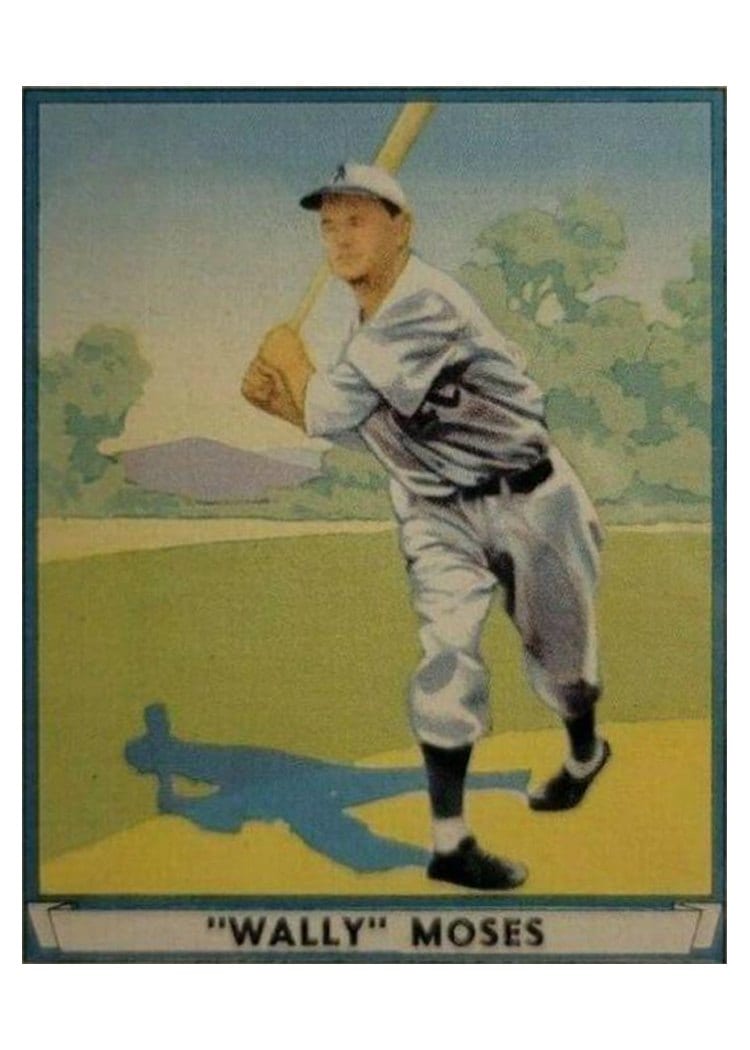 1941 Play Ball Wally Moses #42 card