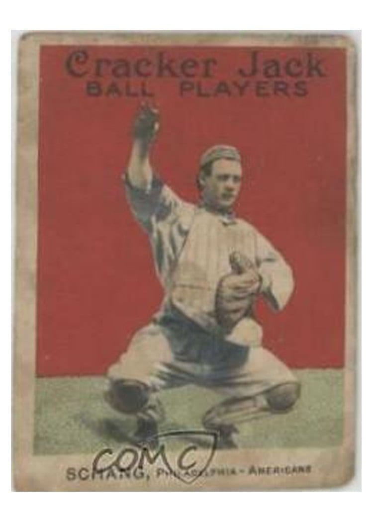1915 Cracker Jack Wally Schang #58 card