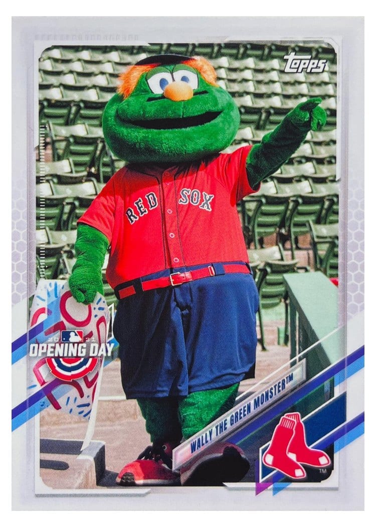 2021 Topps Opening Day Mascots Wally the Green Monster #M-2 card
