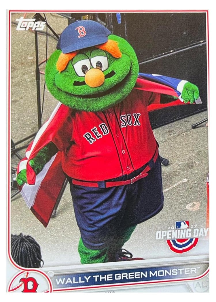 2022 Topps Opening Day Mascots Wally the Green Monster #M-2 card