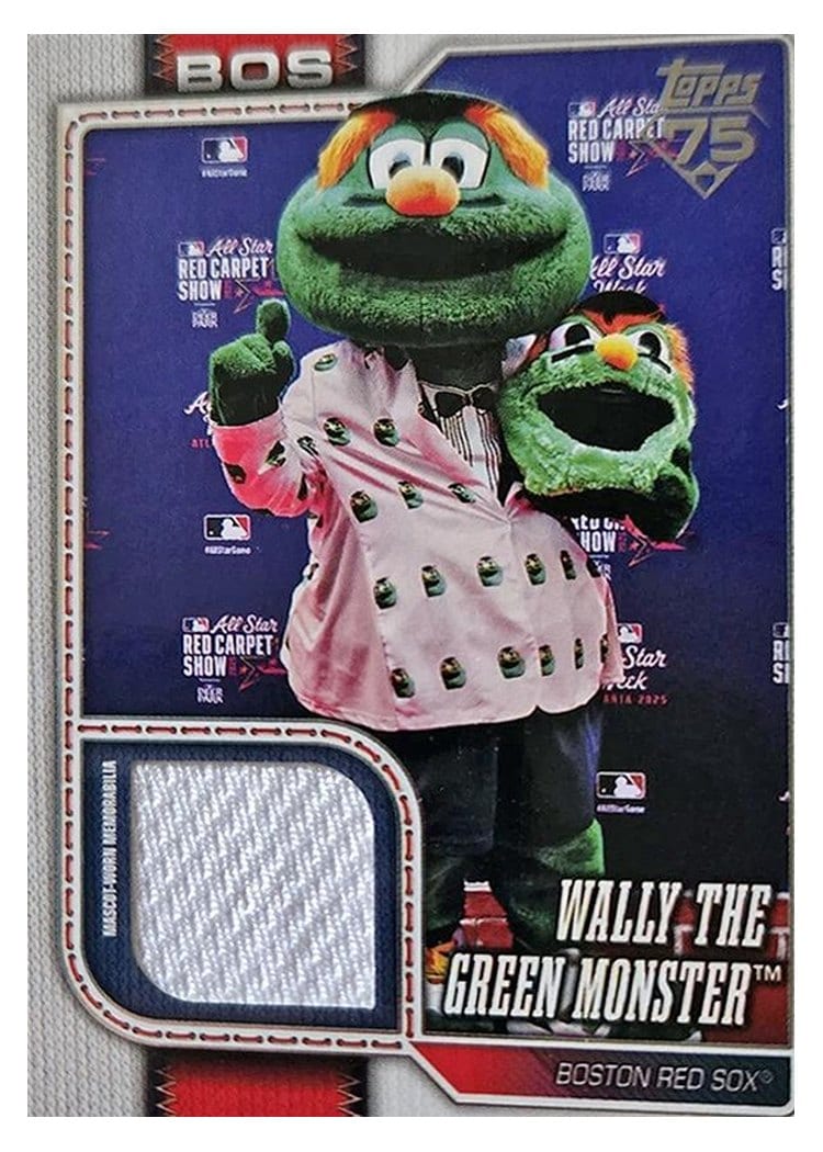 2026 Topps Mascots Relics Wally the Green Monster #MAS-WGM card