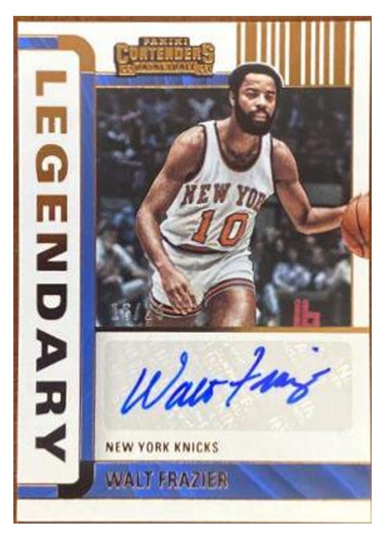2022-23 Panini Contenders Legendary Contenders Autographs Walt Frazier #LC-WFZ card