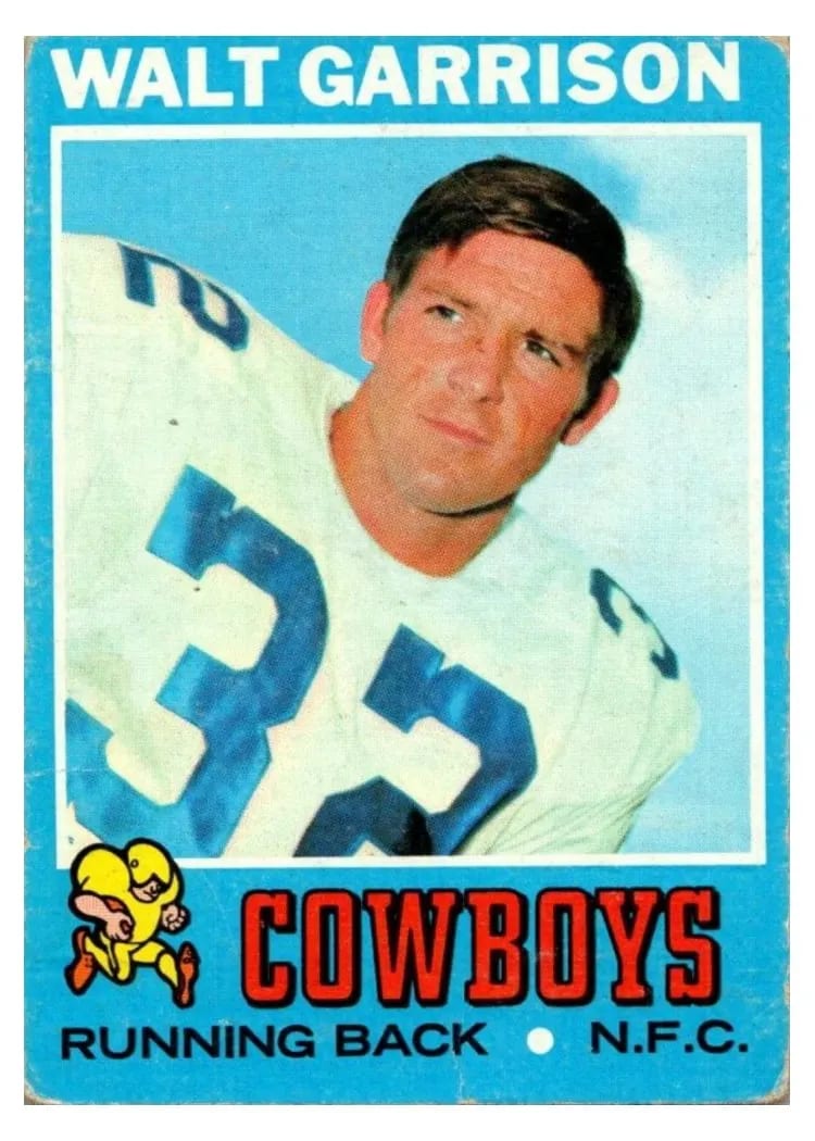 1971 Topps Walt Garrison #8 card