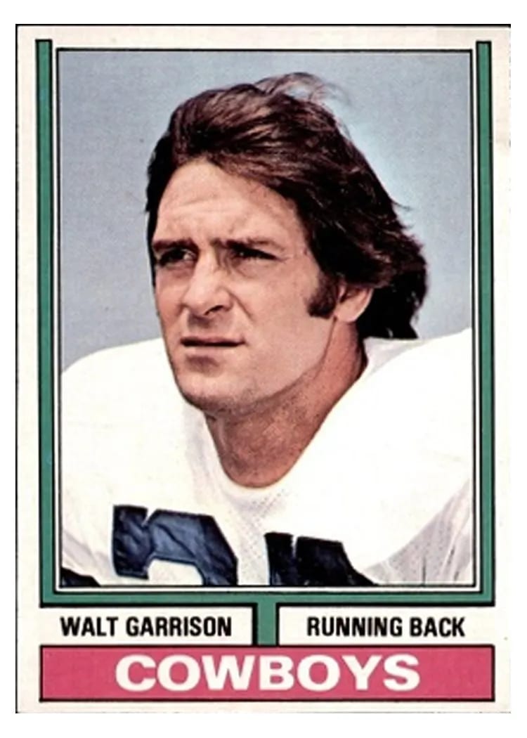 1974 Topps Walt Garrison #335 card