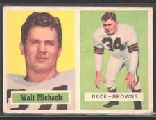 1957 Topps Walt Michaels #102 card