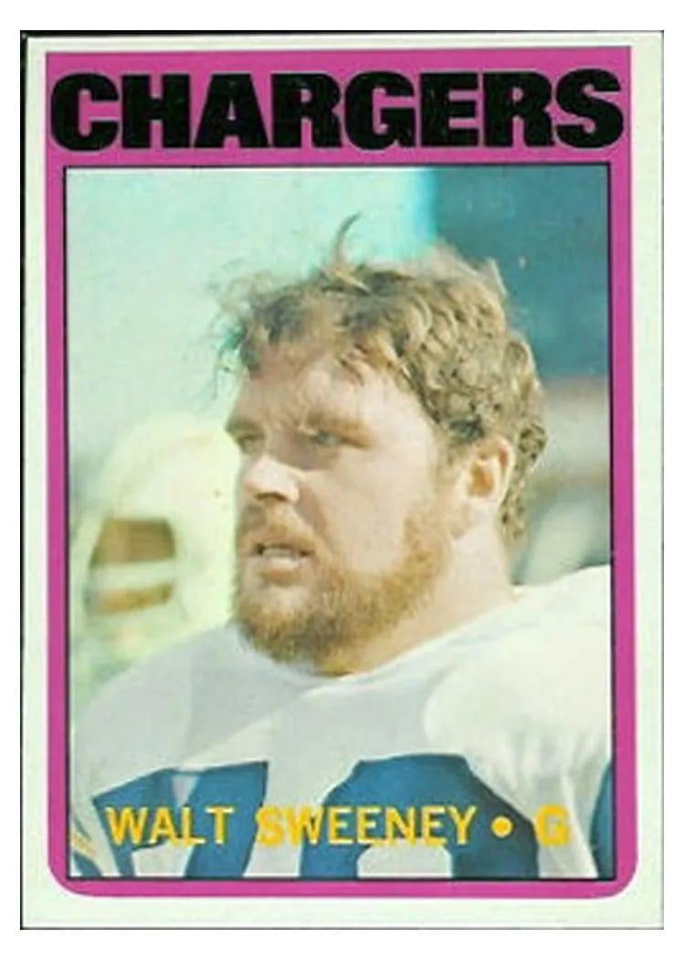 1972 Topps Walt Sweeney #63 card