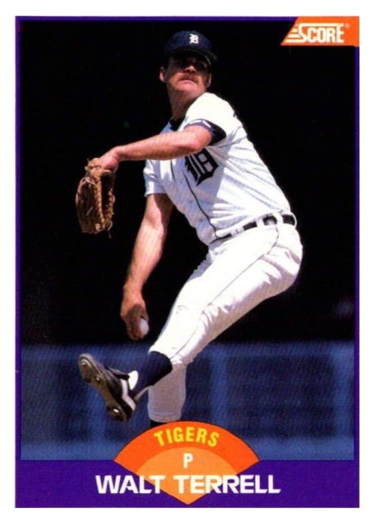 1989 Score Walt Terrell #314 card