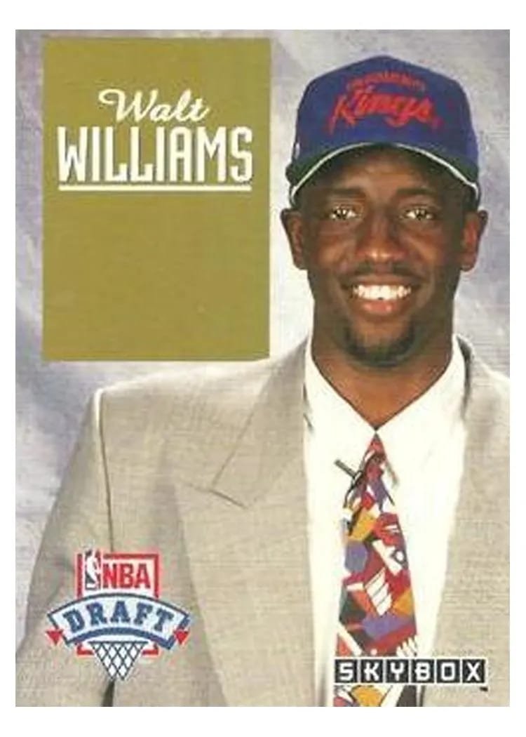 1992 Skybox Draft Picks Walt Williams #DP7 card