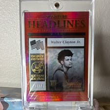 2025-26 Panini Signature Series Signature Headlines Walter Clayton Jr. #18 card