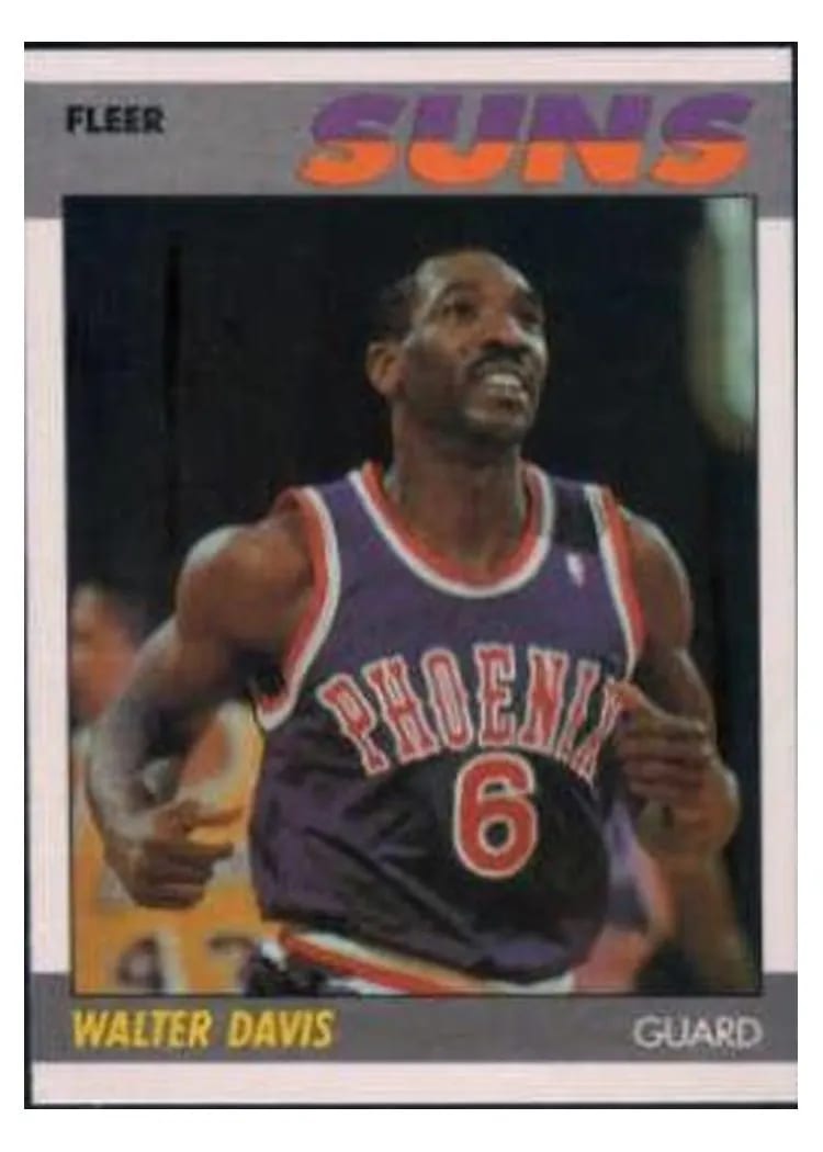 1987 Fleer Walter Davis #26 card