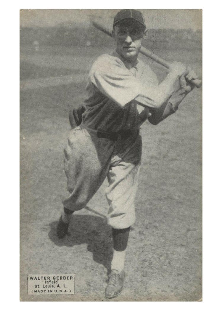 1925 Exhibits Walter Gerber card