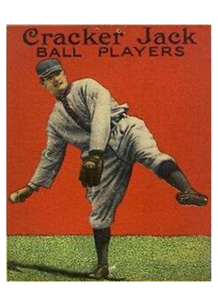 1915 Cracker Jack Walter Johnson #57 card