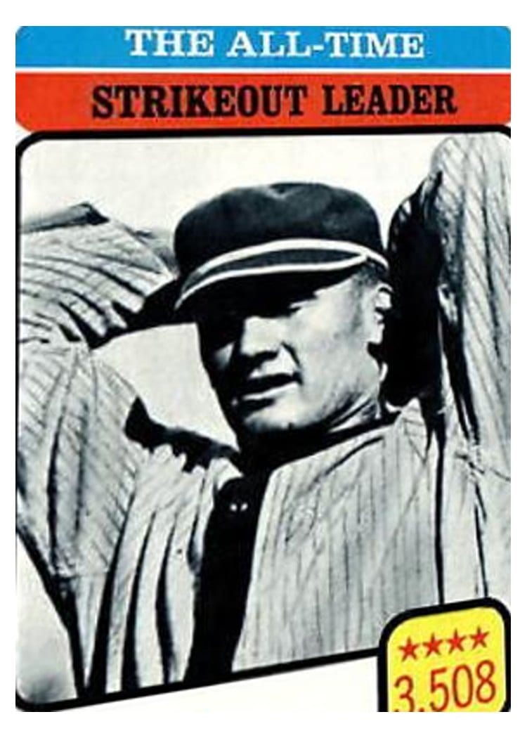 1973 Topps Walter Johnson #478 card