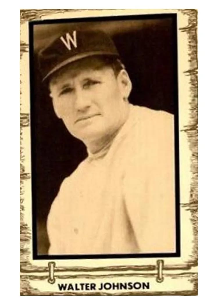 1981 Cramer Legends Walter Johnson #45 card