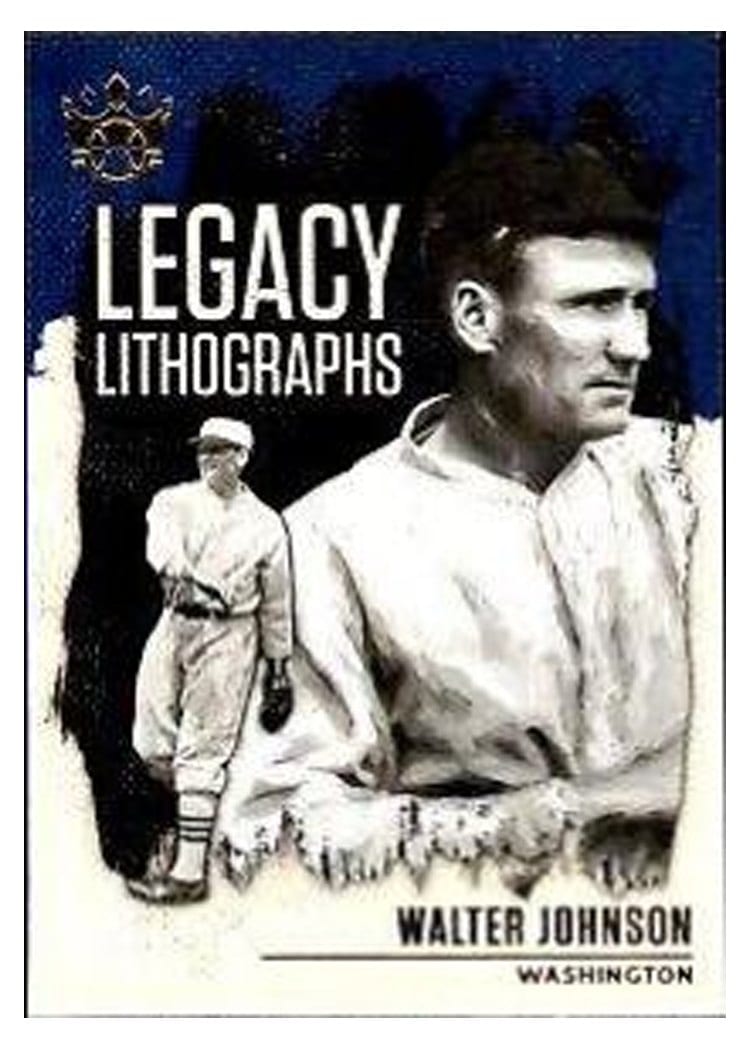 2021 Panini Diamond Kings Legacy Lithographs Walter Johnson #LL-17 card