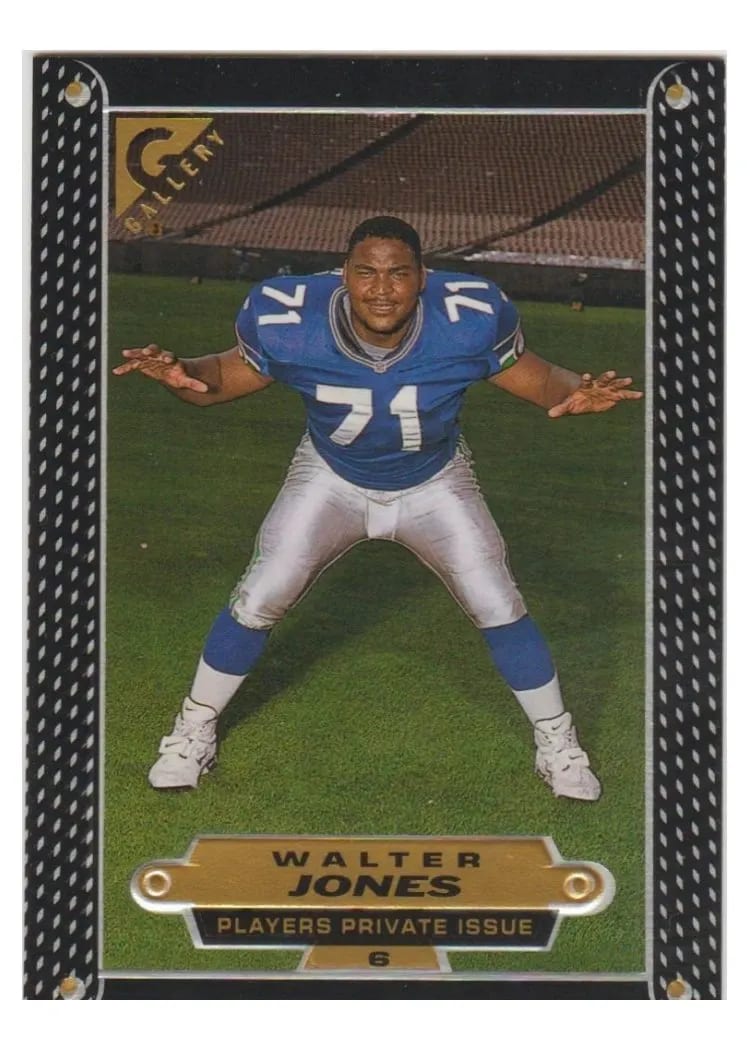 1997 Topps Gallery Walter Jones #6 card