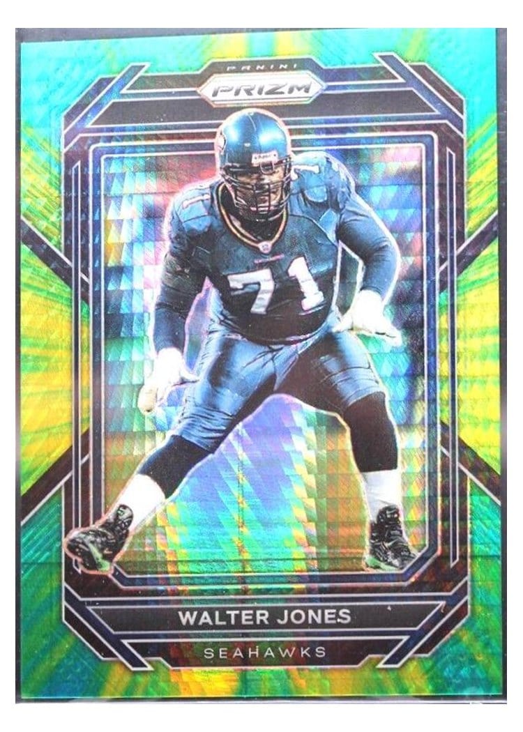 2022 Panini Prizm Base Set Walter Jones Hyper #262 card