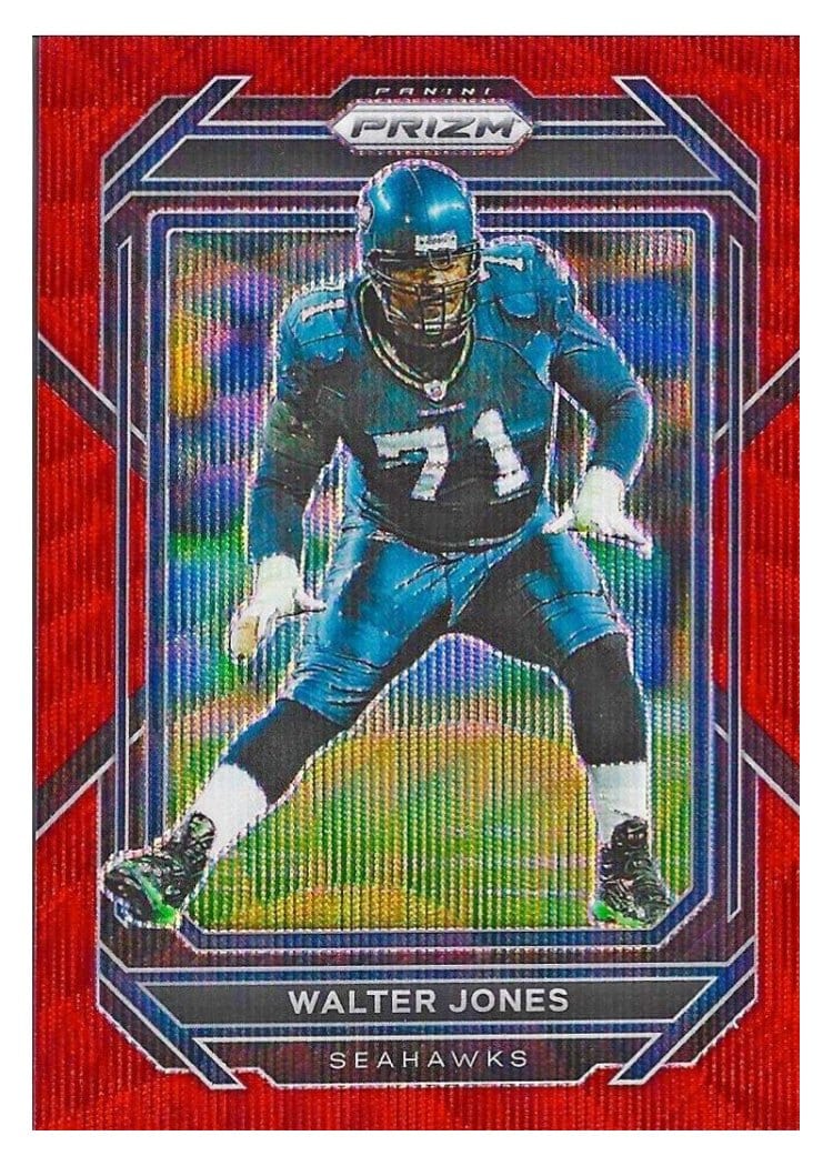 2022 Panini Prizm Base Set Walter Jones Red Wave #262 card
