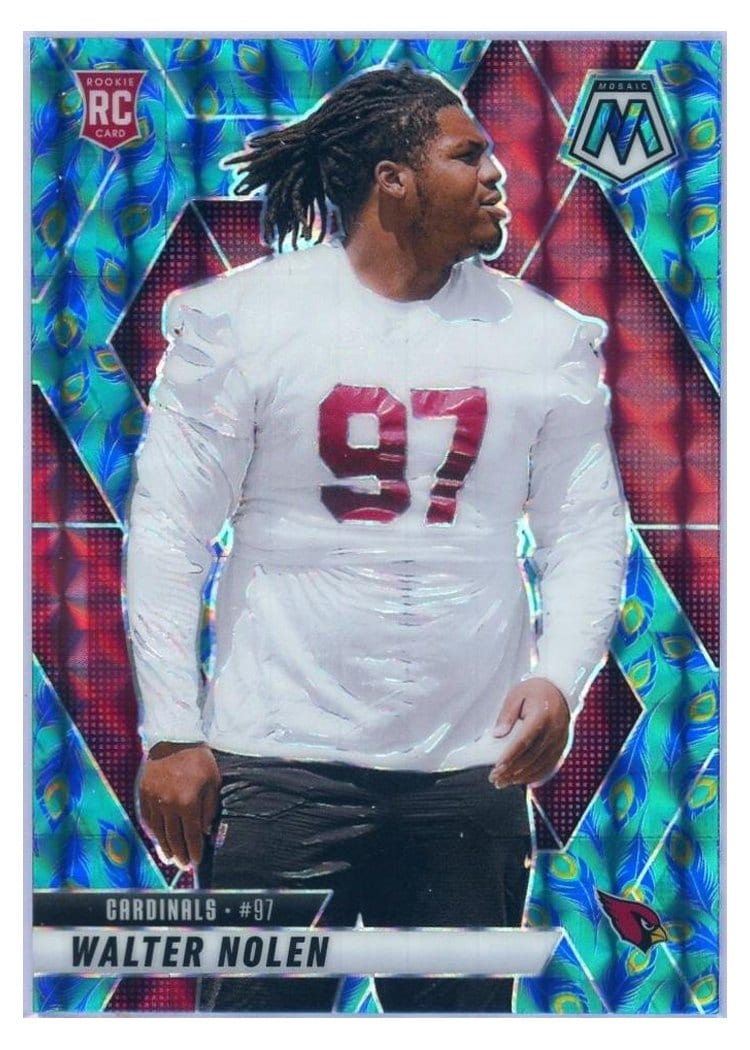 2025 Panini Mosaic Base Set Walter Nolen Choice Peacock #331 card