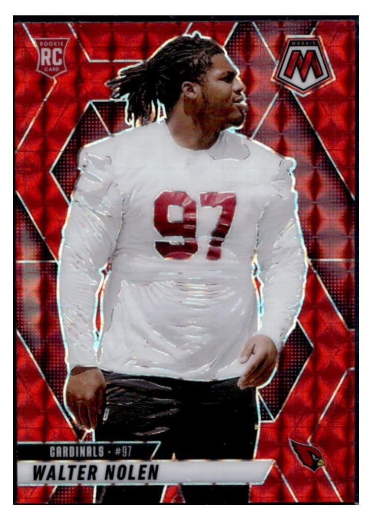 2025 Panini Mosaic Base Set Walter Nolen Red Sparkle #331 card