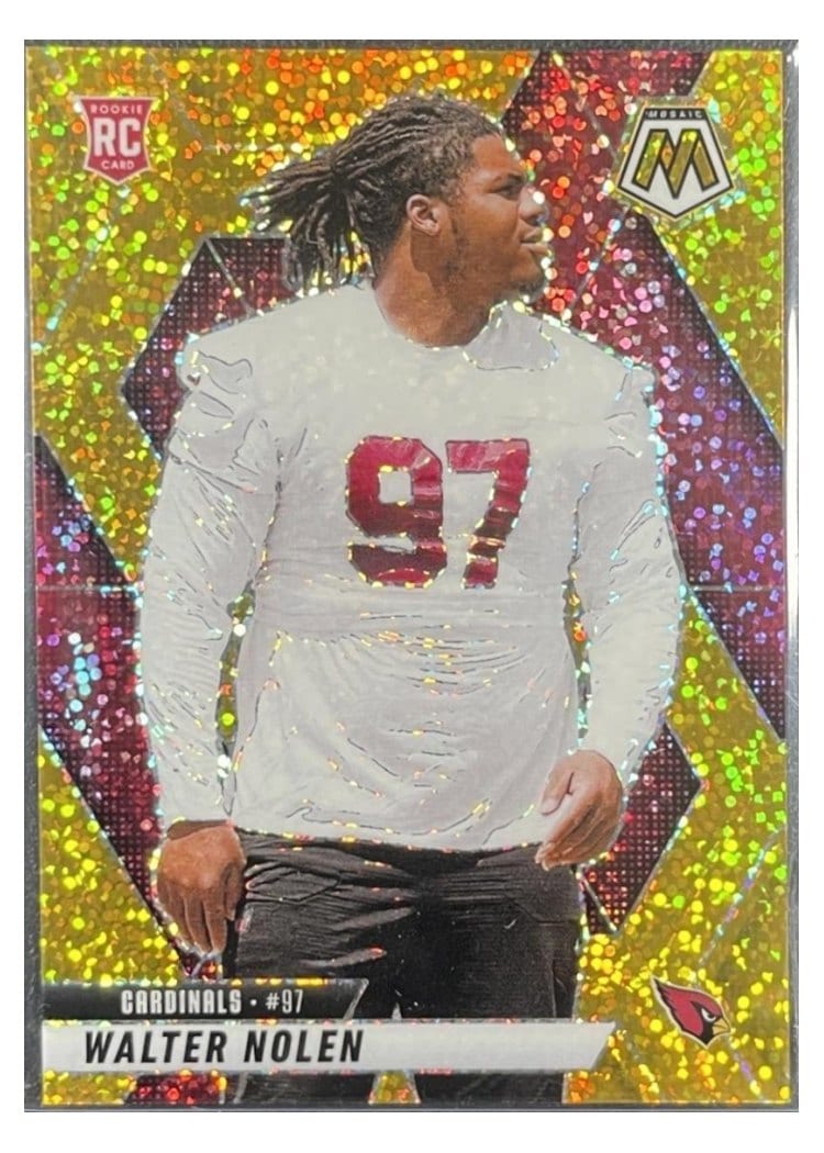 2025 Panini Mosaic Base Set Walter Nolen Gold Sparkle #331 card
