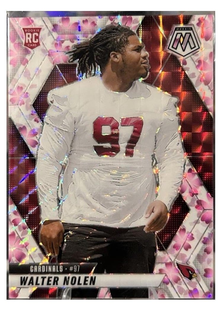 2025 Panini Mosaic Base Set Walter Nolen Choice Cherry Blossom #331 card