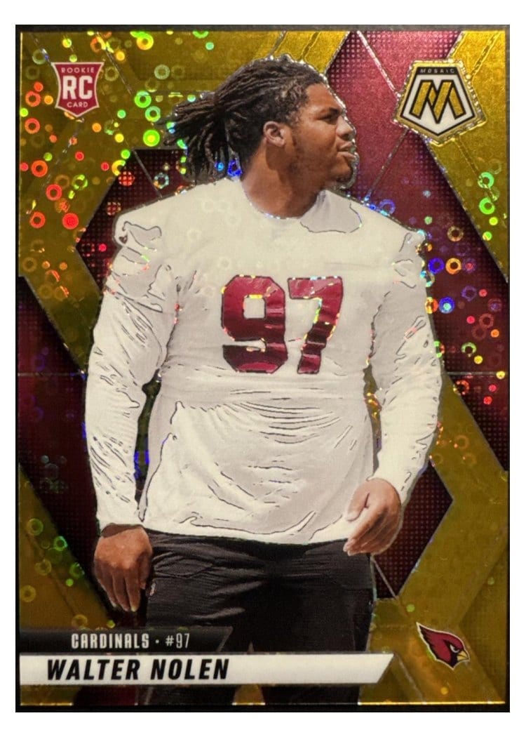 2025 Panini Mosaic Base Set Walter Nolen No Huddle Gold #331 card