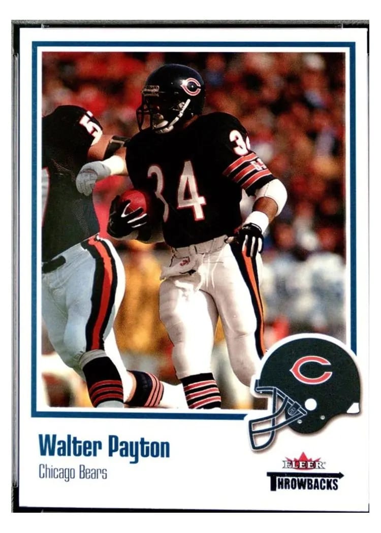 2002 Fleer Throwbacks Walter Payton #53 card