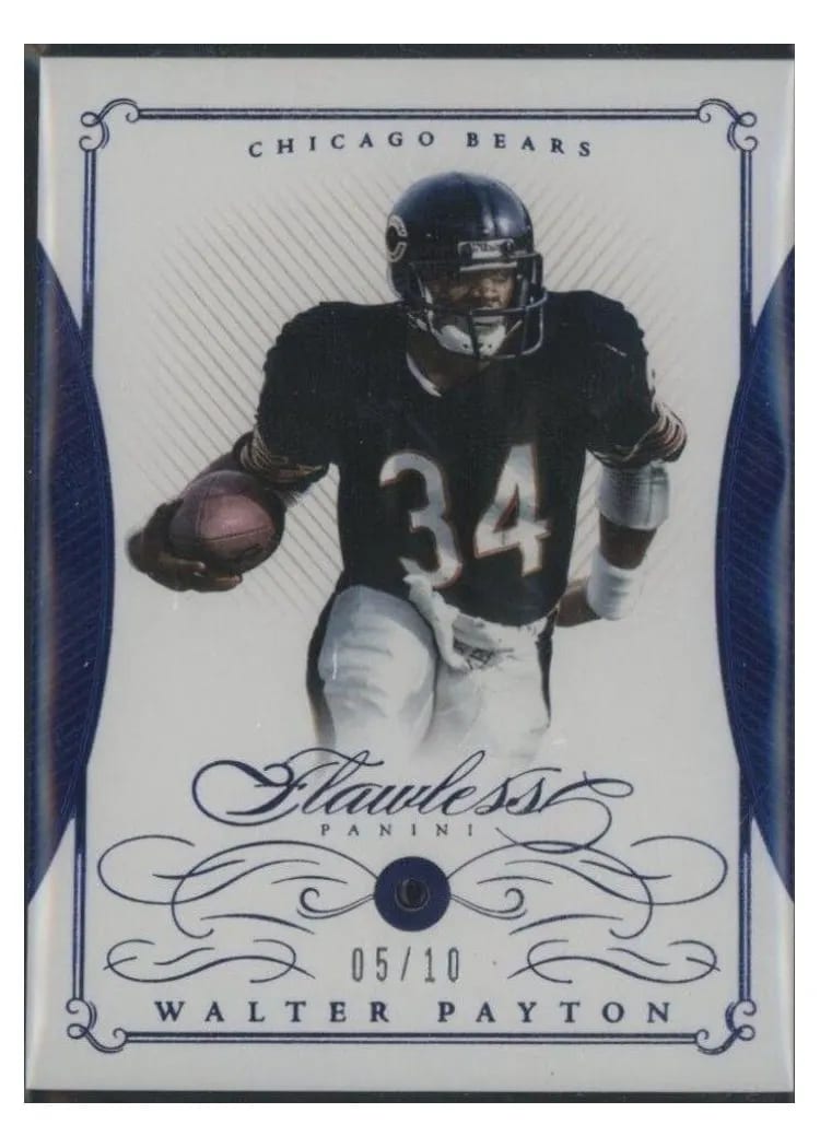 2015 Panini Flawless Walter Payton Sapphire #100 card