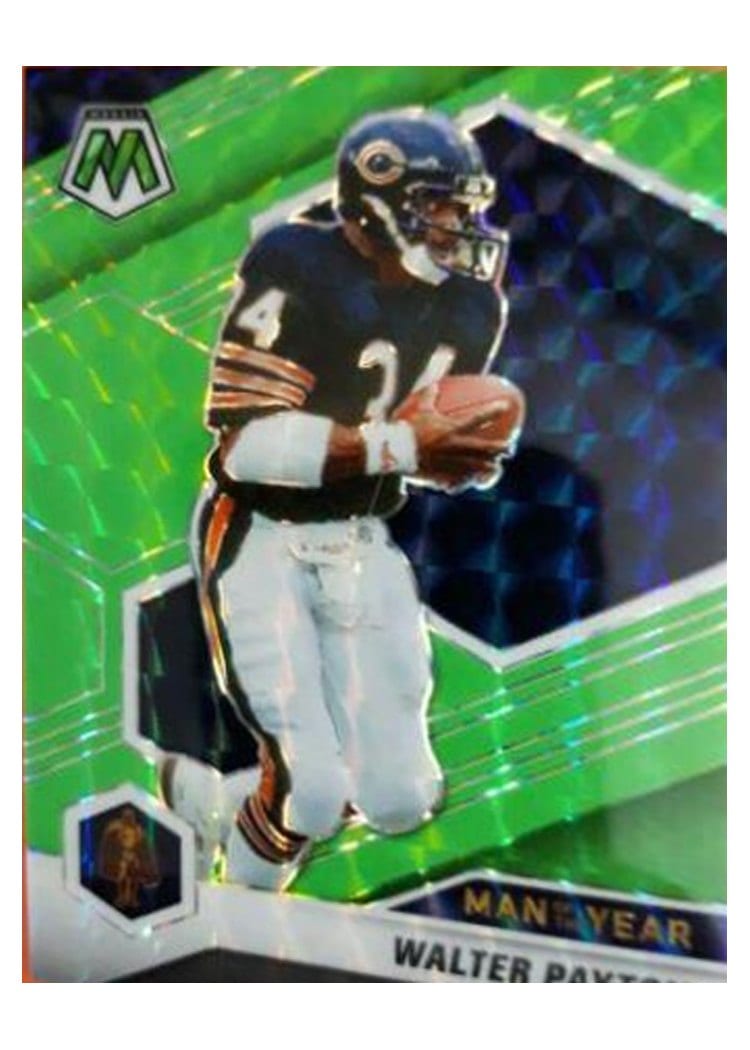 2021 Panini Mosaic Base Set Walter Payton Green Fluorescent #261 card