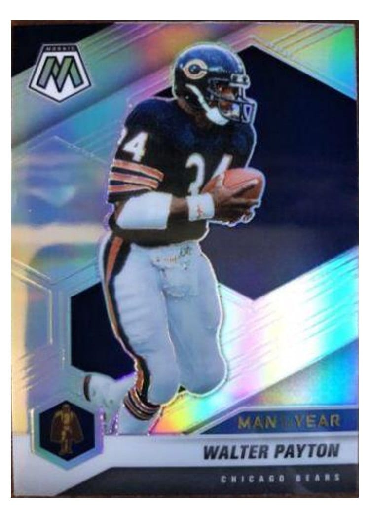 2021 Panini Mosaic Base Set Walter Payton No Huddle Silver Mosaic #261 card