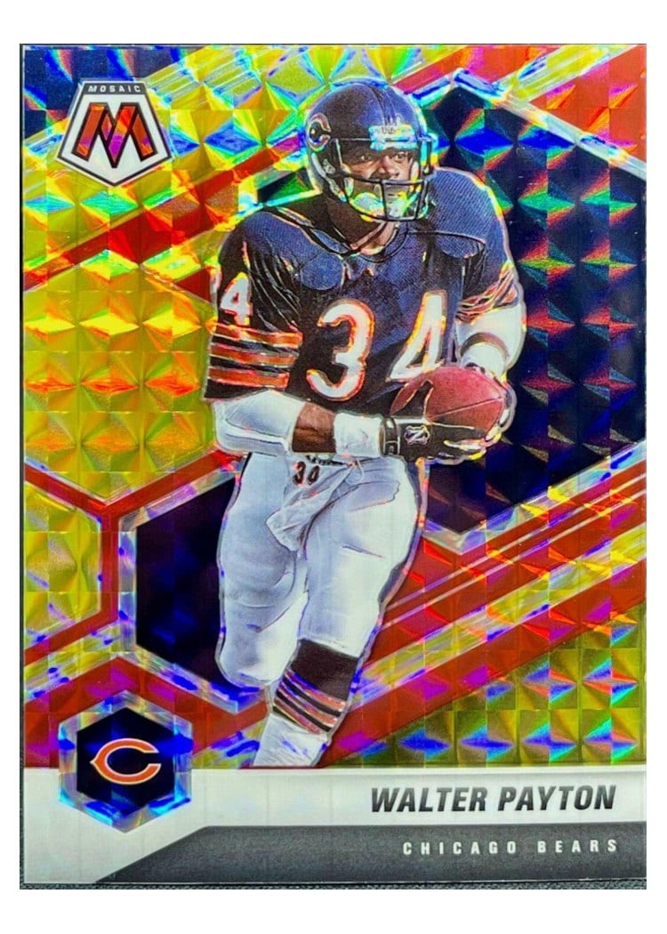 2021 Panini Mosaic Base Set Walter Payton #42 card
