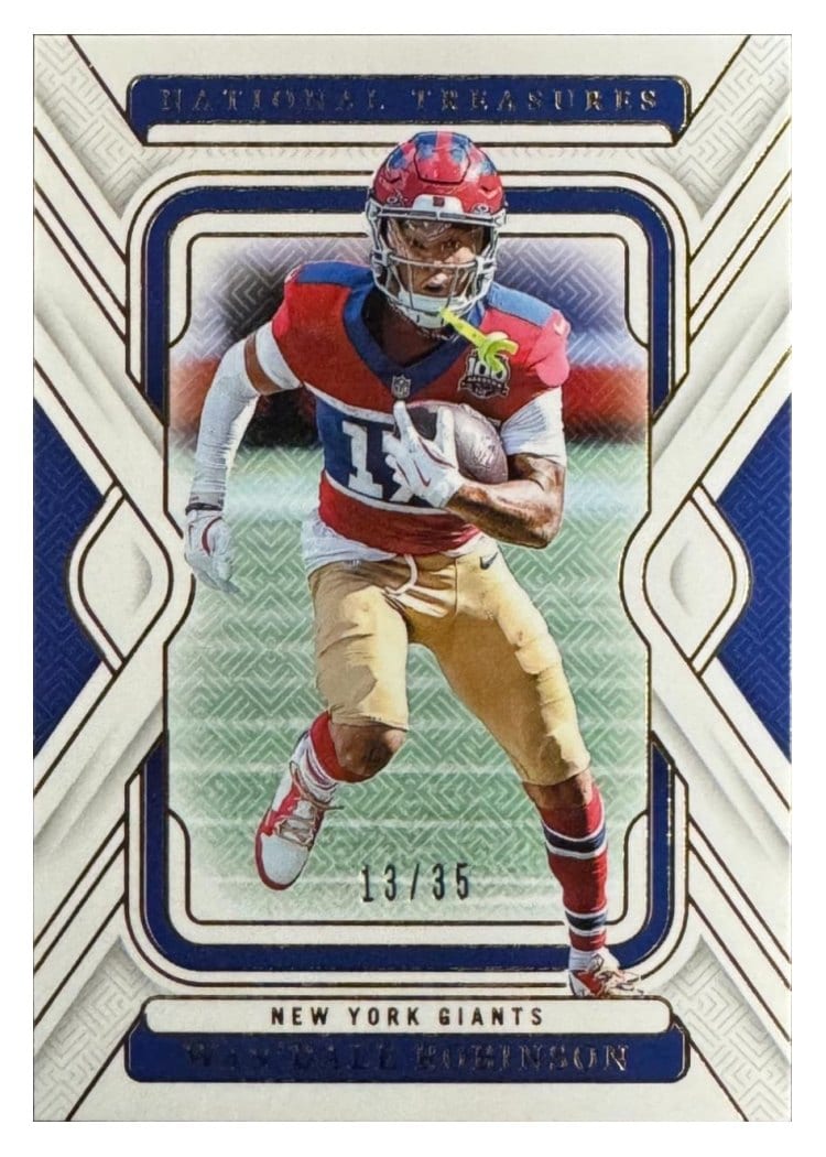 2024 Panini National Treasures Base Set Wan'Dale Robinson #74 card