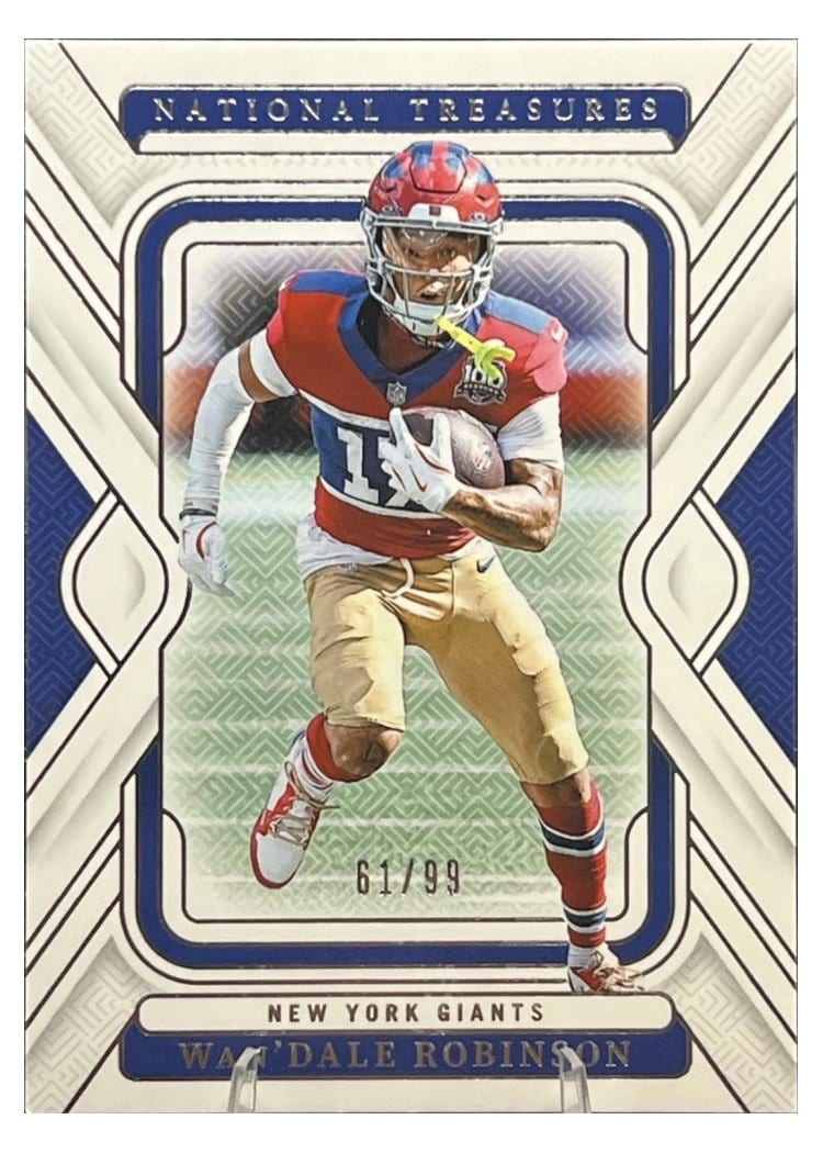 2024 Panini National Treasures Base Set Wan'Dale Robinson Emerald #74 card