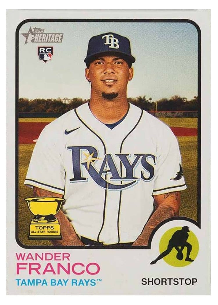 2022 Topps Heritage Base Set Wander Franco #347 card