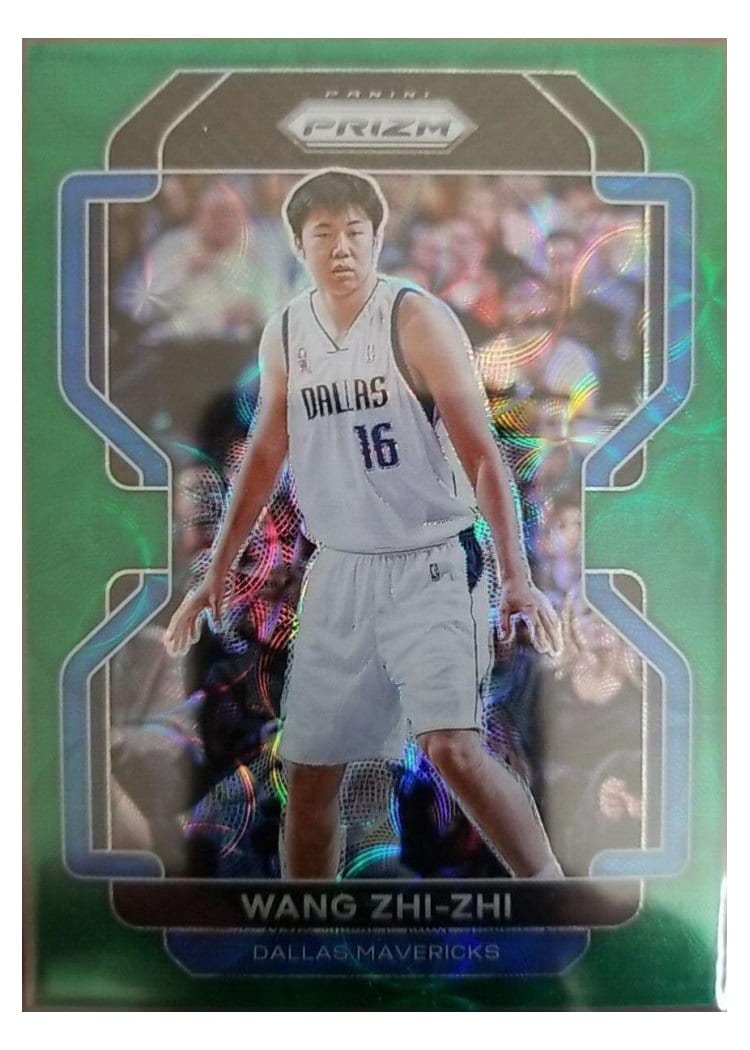 2021-22 Panini Prizm Base Set Wang Zhi-zhi Green Choice Prizm #273